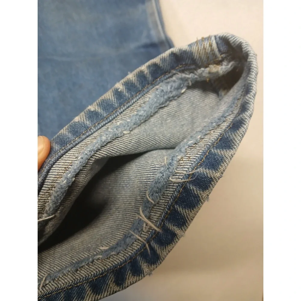 Vintage‎ carhartt double knee jeans workwear hemmed size 38 x 22 B17 DNM